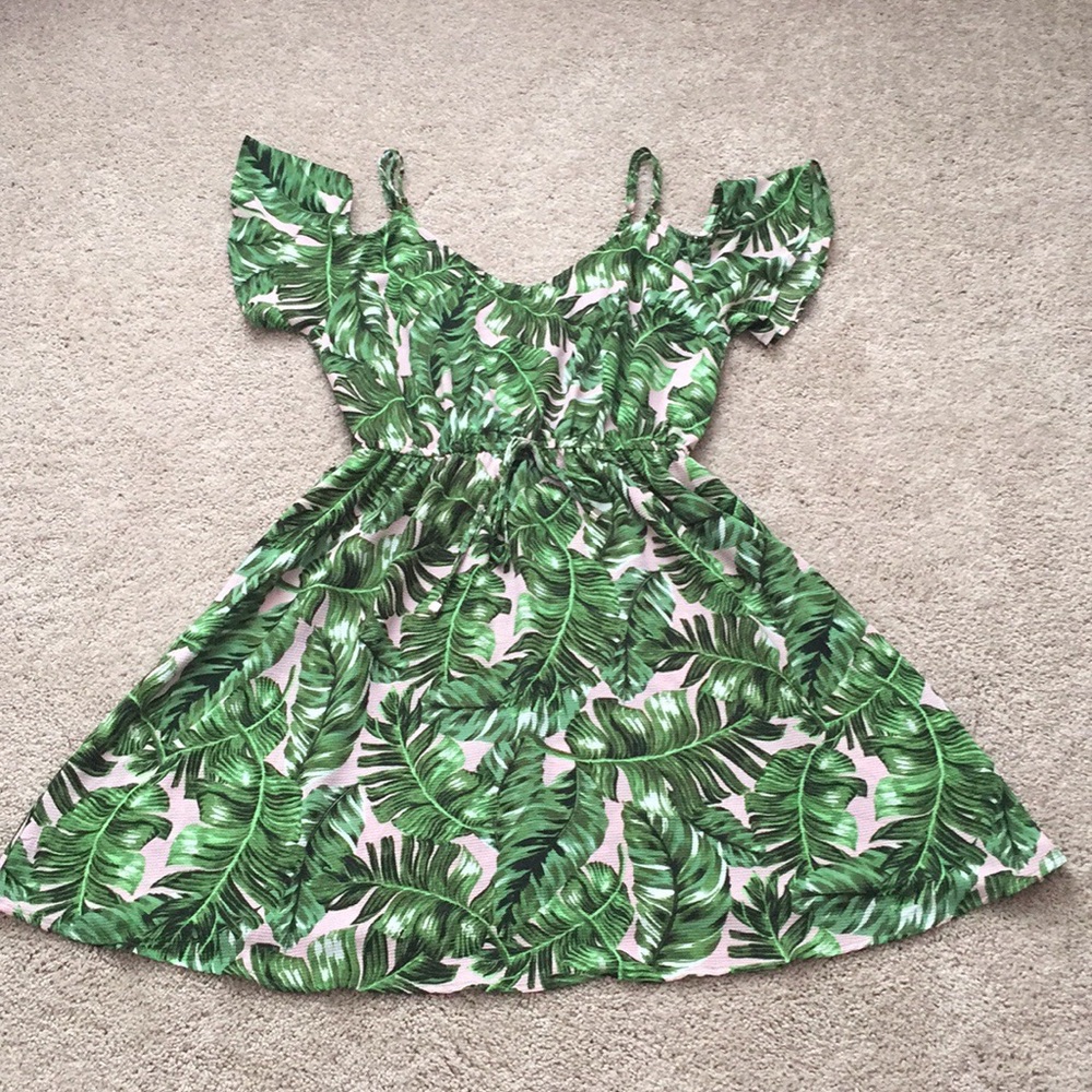 Tropical print dress